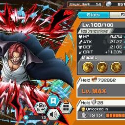BR484-IOS+Android-Garp Full Boost 52/52+4 Ex(Shank v4+Akainu+Shank v2)+Good Medal+Kaku Max+Koby Max+Cracker Max+Shiryu v2+Sanji+Sentomaru v2+Egghead Luffy+Oden 3